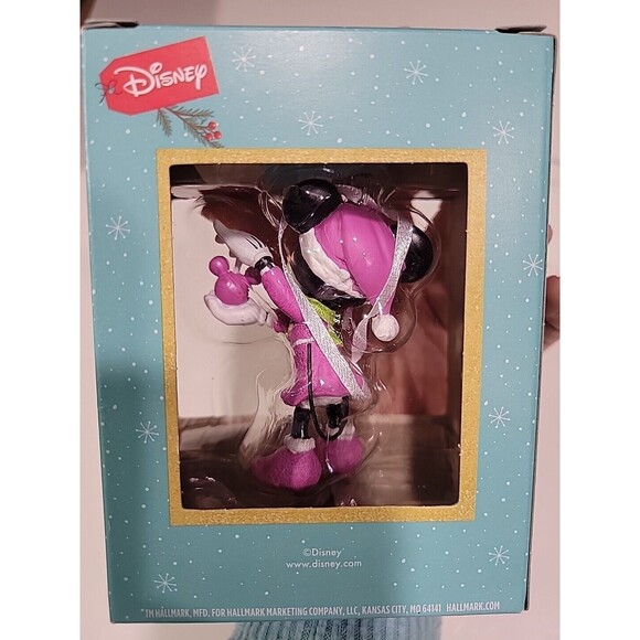 Hallmark 2023 Ornament Disney Minnie Mouse Christmas Tree Purple Dress Ornament - Picture 3 of 5